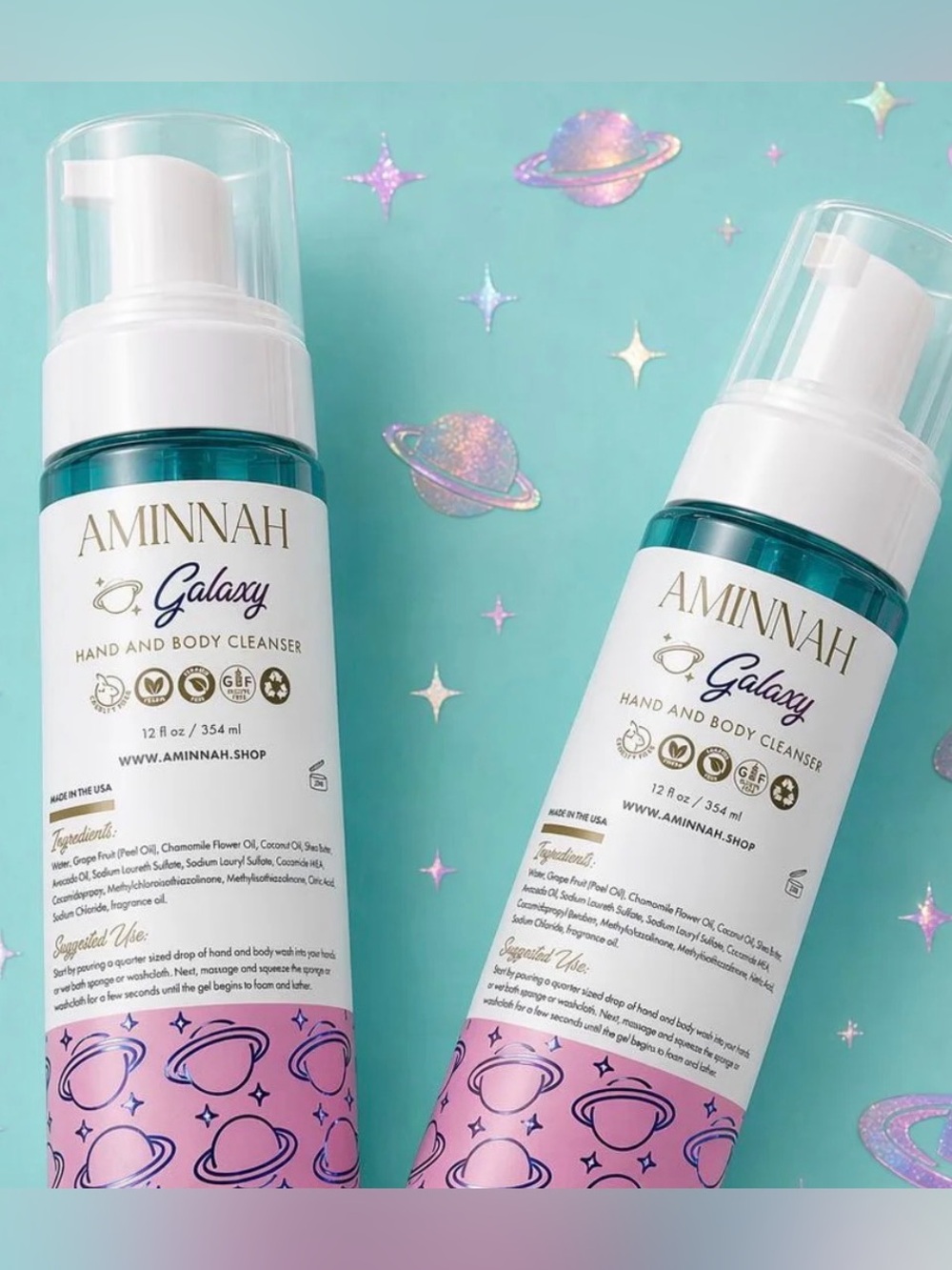 AMINNAH - Galaxy Foaming Hand & Body Cleanser